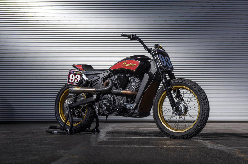 Illustration for article titled Indian's New Scout Sixty Is About To Go Flat Track Racing